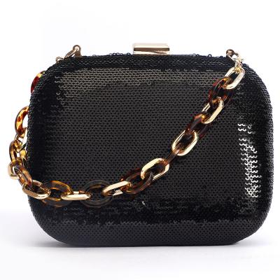 China Sequin Luxury Vintage Personalized Multi Color Nylon Sequins Promotional Cosmetic Bag for sale