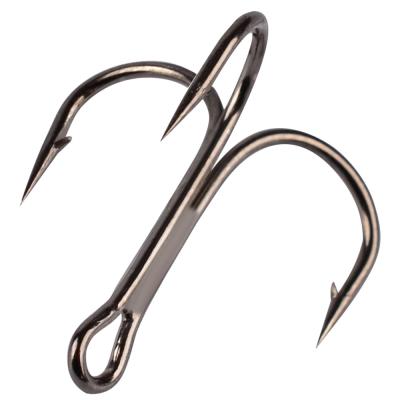 China New Arrivals Recruit High Carbon Steel Traders 2/4/6/8/10# Three Hooks Lure Hook Tie Hair Hook Fishing Tackle for sale