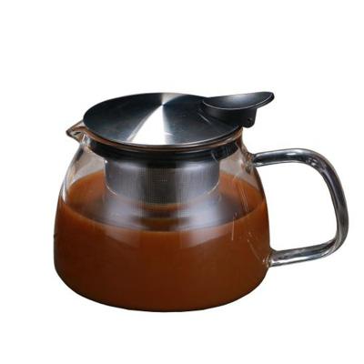 China Viable China Factory Hot Sale Hand Blown Japanese Glass Coffee Infuser Teapot for sale