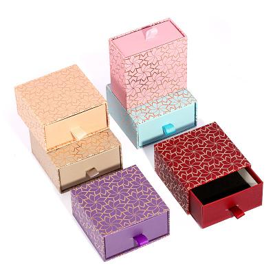 China Wholesale Fast Delivery Stain Factory Drawer Paper Special Single Low MOQ Recyclable Packing Box Jewelry Box With Handle for sale