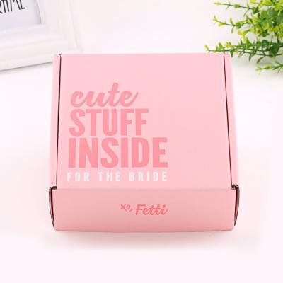 China China Wholesale Recyclable High Quality Large Pink Packing Cardboard Box Corrugated Pink Shipping Boxes Paper Packing Box Mail Boxes for sale