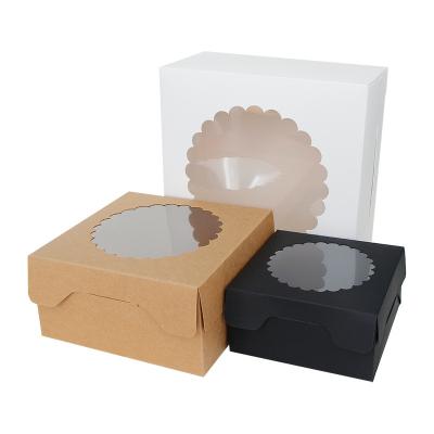 China Recyclable Guangdong Manufactured Wholesale Recycled Small Kraft Paper Box With Window for sale