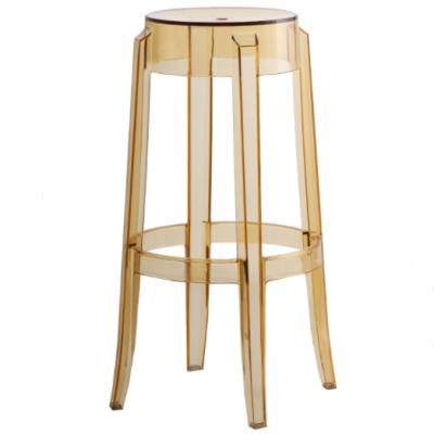 China Victoria Ghost Gold Acrylic Stackable Stool Transparent Stool for sale