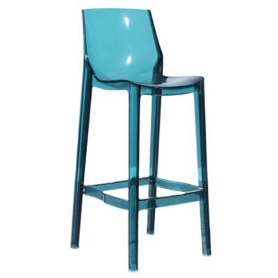 China Foshan factory wholesale adjustable clear (height) stackable acrylic bar stool for sale