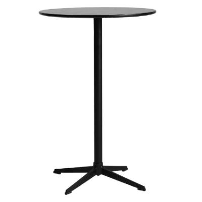 China (Other) Furniture Black Metal Round Adjustable Commercial Bistro Cocktail Table for sale