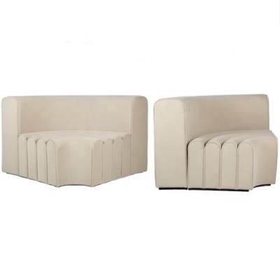 China Modern Rental Event Furniture Velvet Combined Curved Seating Lounge for sale