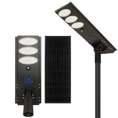 China ROAD High Bright 86W Mono Panel And PIR Sensor 168W Solar Street Light For Road Park Garden Lamp for sale