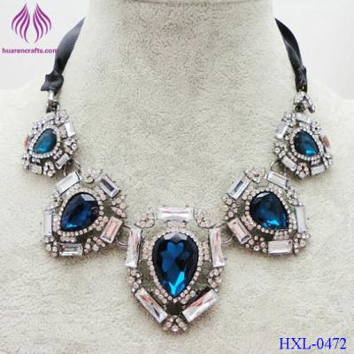 China Love Wedding Bridal Crystal Rhinestone Waterdrop Necklace Jewelry for sale