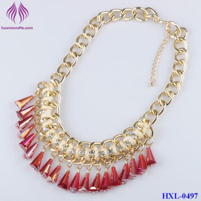 China Fashion Tone Metal Bead Bib Necklace Gypsy Boho bead Tassel Ethnic Tribal Necklace for sale