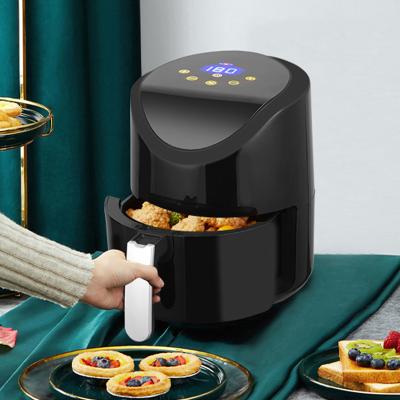 China Household Factory Stock New Design Home Use 4.2L Air Circulation Oil Free Fryer For Kitchen, Smart Digital Toaster Airfryer LCD Display, Air Ovens for sale