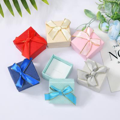 China High Quality Cardboard Ring Box Jewelry Packaging Box Wholesale Cardboard Jewelry Wrapping Paper for sale