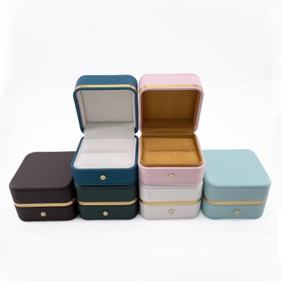 China High quality custom maderose velvet jewelry box ring box multicolor velvet ring box exquisite customized logo and luxury set for sale