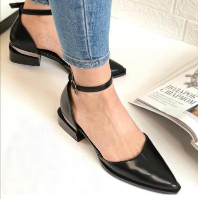 China Custom fashion trend promotion price nina stefaniya design shoes flat sandals ladies leather trim women shoes for sale for sale