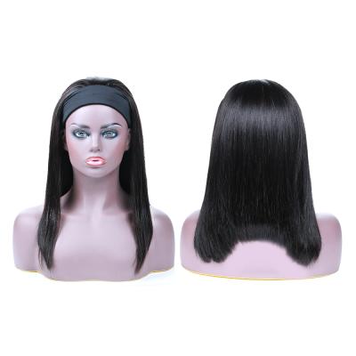 China Directly Lead Hair 180% 14inch -16inch Headband Wig Guarantee Silky Straight Factory Price Hair 180% Density Wig for sale