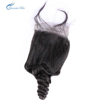 China Indian Brazilian Hair Closure For Loose Wave 4*4 Closure Hot Selling Product for sale