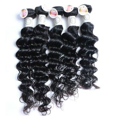 China Deep Wave Closure Bundle Hair One Bundle For Good Price China Deep Wave Main And Factory Price for sale