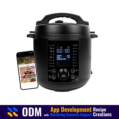 China Multifunctional household pressure cookers OEM ODM logo WiFi Bluetooth app control smart electric custom recipe robot LED for sale