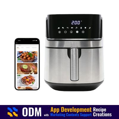 China ODM Smart Electric Private Label ODM Private Label ODM Air Fryer Household Air Oil Free LED Display for sale