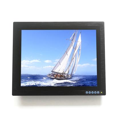 China High Brightness IP67 Waterproof Sunlight Screen Readable Marine 15 Inch LCD Monitor for sale