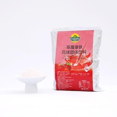 China Powder Solid Instant Compound Drinks Czseattle Strawberry Latte Flavored Beverage Supplier for sale