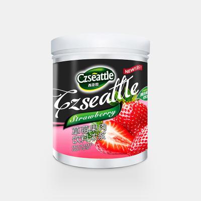 China Factory Supply High Quality Czseattle Strawberry Pulp Beverage Pulp Low Fat Thick Commercial Use Concentrated Jam Customizable Flavor for sale