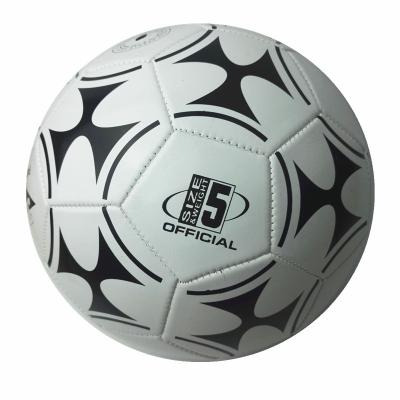 China Outdoor Exercising Custom Logo Football PVC Soccer Ball 5 Different Sizes For Sports Shop Promo And Christmas for sale