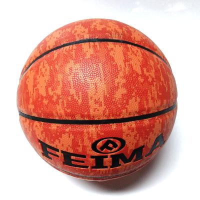 China Official Match Size PU Leather Basketball Outdoors&Indoors Custom Basketball Customized Logo Street Ball Training Match Game Ball for sale