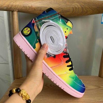 China Running Air High Top Colorful TPR J Balvin X And ​​1 New Retro Running Basketball Shoes Men Women Casual Sport Sneakers for sale