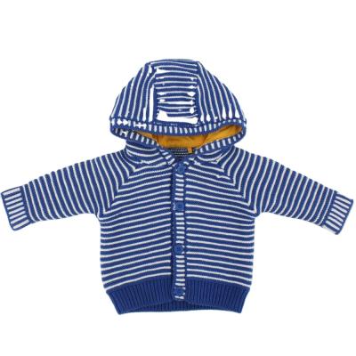 China 2021 Latest Color Shawl Neck Anti-shrinkage Kids Boys Blue Cardigan Sweater for sale