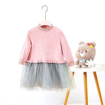 China Anti-wrinkle girls dresses explosion models skirt Mesh Tutu Skirt Children Dress bow net yarn for girl dress for sale