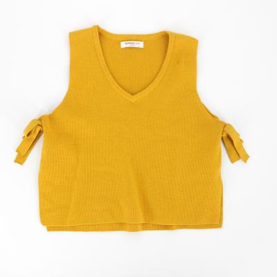 China 2021 Autumn Winter Women's Anti-Shrink Clothing Many Colors Sweater Knitted Girl Vest for sale