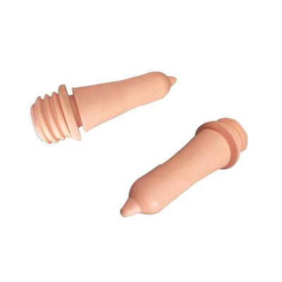 China L-shaped nipple of natural rubber calf souring nipple small nipple for sale