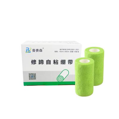 China Veterinary Self Wrap Hoof Wrap Elastic Cohesive Tape Adherent Flexible Cohesive Bandage Elastic Cohesive Bandage 10ml*4.5m for sale