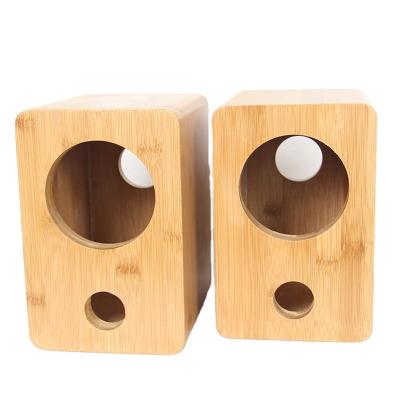 China KYYSLB Bamboo and Wood 4 Inch Full Range Speaker Unit Handmade Bamboo Shell Empty Box Hifi Home and Wooden Speaker Audio DIY 1PCS for sale