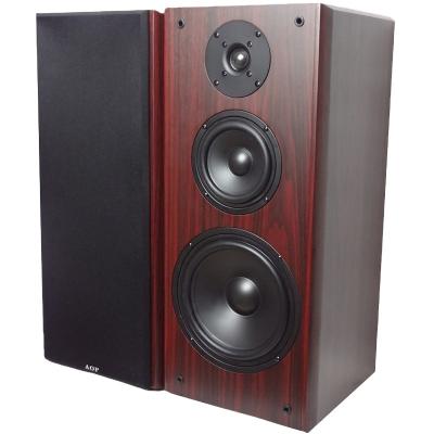 China Listen Video 8 Inch Bookshelf Amplifier Speaker Frequency Three Way High Fidelity Speaker Wooden Front Home Theater Audio Passive Speaker for sale