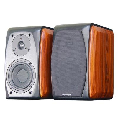 China Listen Video KYYSLB Wooden Passive Front Home Theater Audio Sound System Speaker Computer 6 Inch Bookshelf Speaker Tube Amp High Fidelity Speaker for sale