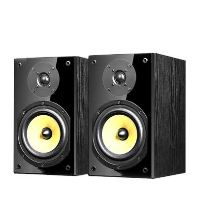 China None 100W 6.5 Inch Passive Bookshelf Speakers High Fidelity Wooden Monitor Speakers Home Theater Music System Sound Equipment Amplifiers for sale