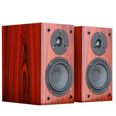 China No 5 Inch Home Theater Speaker Wooden Passive High Fidelity Audio Amplifier Bookshelf System Speaker A Pairs Speaker for sale