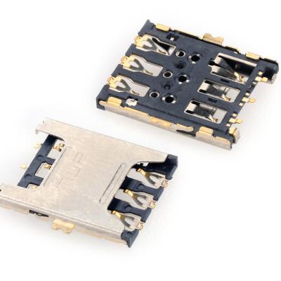 China Nano PCB MUP C782 6 Pin Sim Card Holder 6 Pin SMT Type MUP-C782 for sale