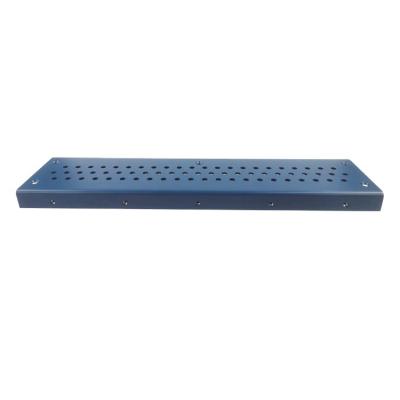 China Food Machine Perforated Sheet Food Parts Mechanical Blue Painted On Aluminum Casting for sale