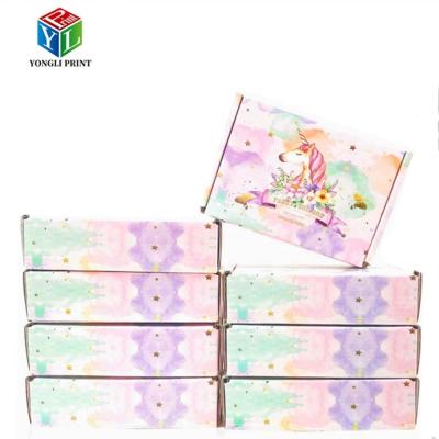 China Recyclable Custom Printed Corrugated Mailer Paper Cosmetic Packaging Box For Makeup for sale