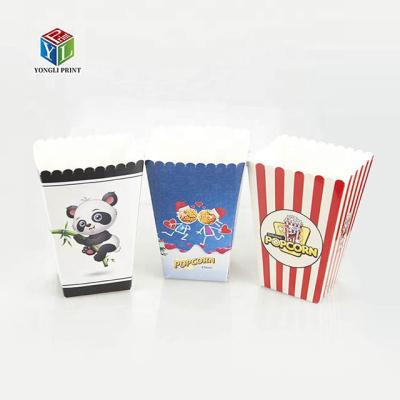 China Recycled Materials Custom Packaging Disposable Paper Popcorn Box for sale