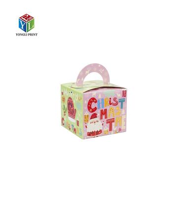 China Recycled Materials 24 Pieces Cute Candy Boxes Christmas Gift Box Christmas Party Favor 3 Styles for sale