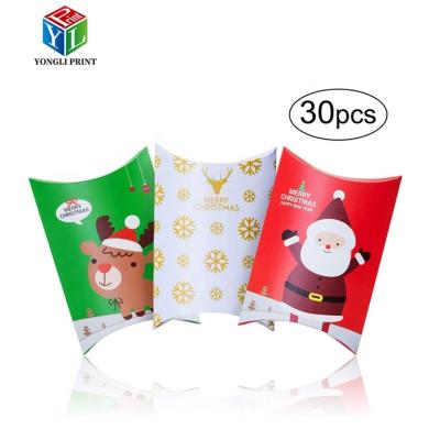 China Recyclable Wedding Candy Box Pillow Gift Box Packaging Paper Box for sale