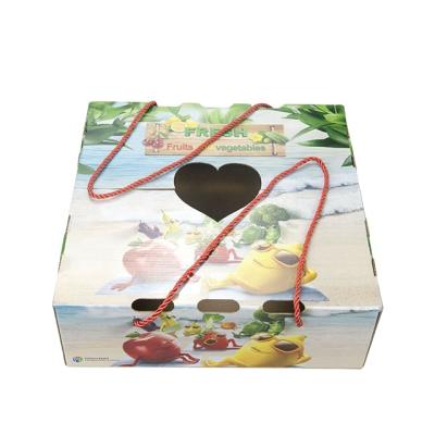 China Recycled Materials Wholesale New Design Printed Kraft Paper Avocado Corrugated Fruit And Vegetable Cardboard Box Custom for sale