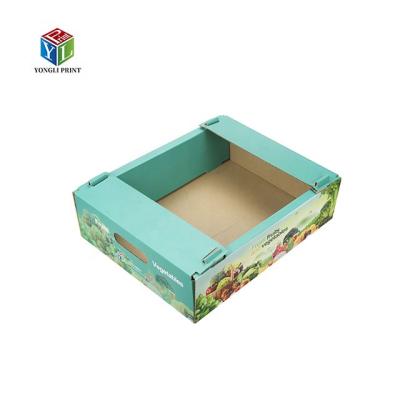 China Recycled Materials Custom Cheap Corrugated Packaging Cardboard Box For Fruits And Vegetables for sale