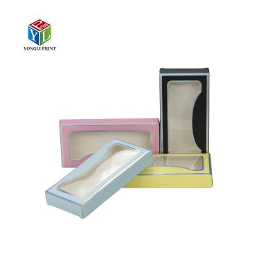 China Recyclable 50PCS 3D Classic Black With Silver Border Eyelash Vendor Customized Boxes for sale