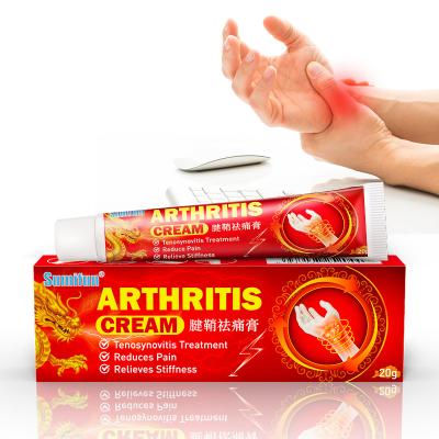 China Anti Toe Pain Relief Arthritis Joint Pain Relief Ointment Tenosynovitis Sports Support Cream Therapy Chinese Medicine Plaster Hand 20g for sale