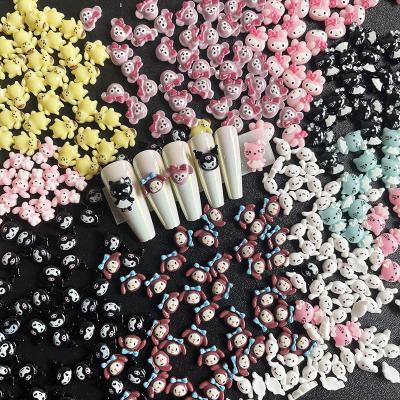 China Fashionable 10 PCs/Hot Cute Nail Art Decoration Nails Amazon Resin Stickers New Mini Cartoon Nail Art Bag Accessories and Decals for sale