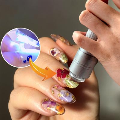 China Handheld Press UV Light UV Light Nail Art Dryer Nail Lamp with Jelly Silicone Stamper Head Nail Art Gel Lamp Silicon Head UV Lamp for Nail for sale